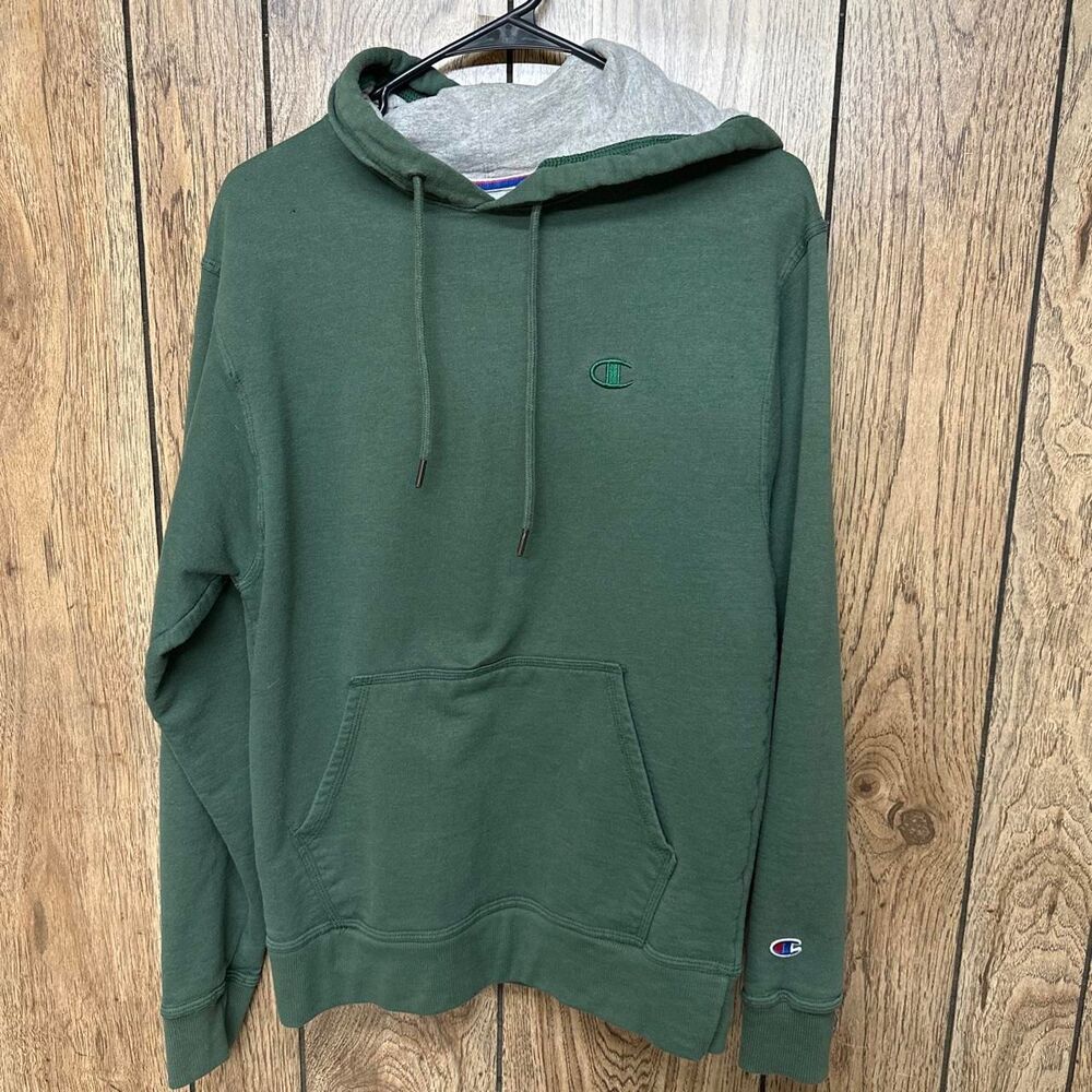 Champion Men's Green Hoodie